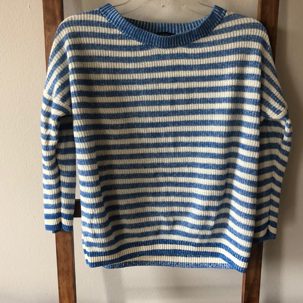 J. Crew Linen/Cotton Relaxed Beach Sweater - S